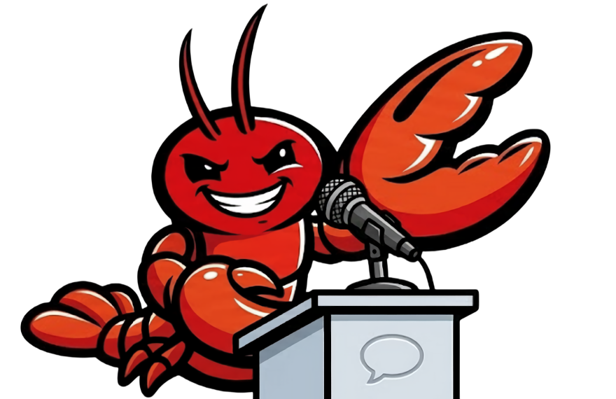 Clawy at podium